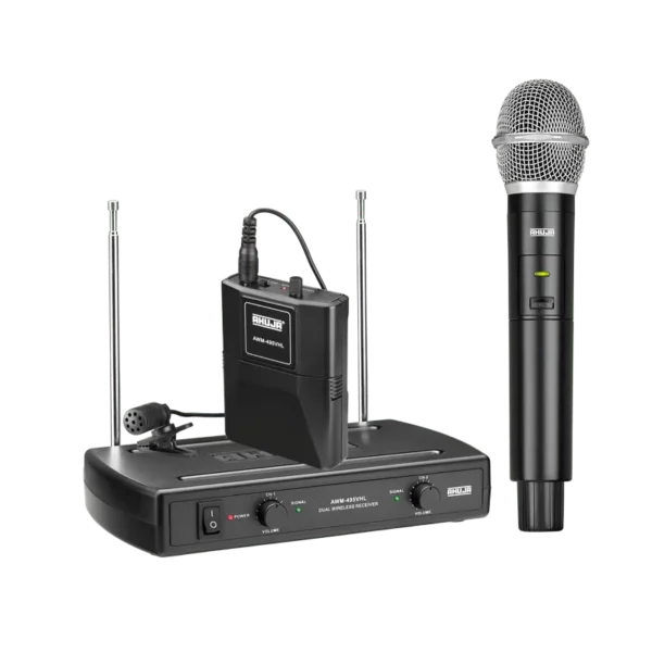 Ahuja AWM-495VHL Dual Hand Wireless Microphone