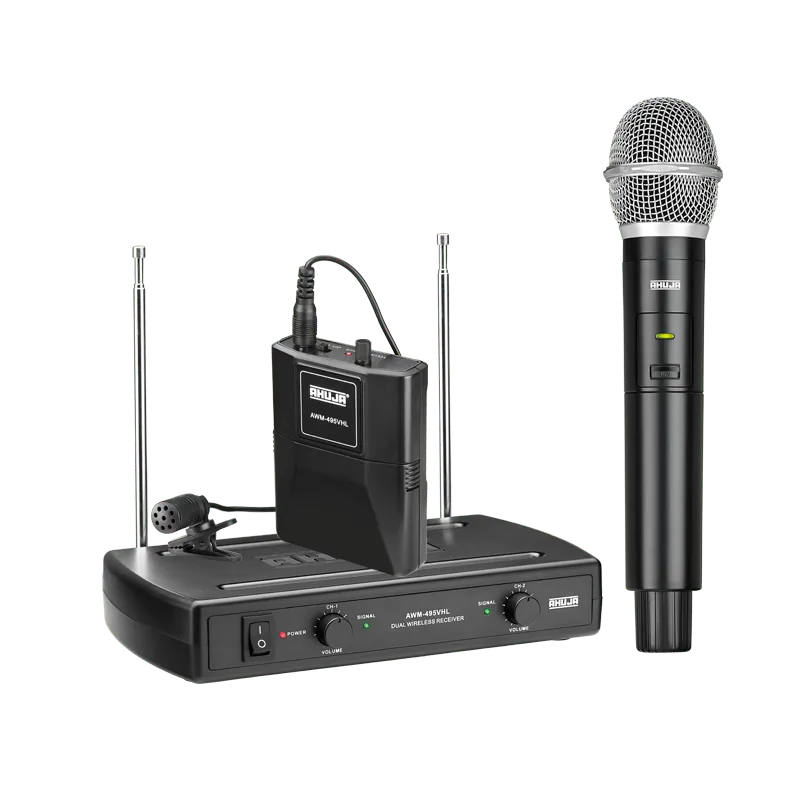 Ahuja AWM-495VHL Dual Hand Wireless Microphone
